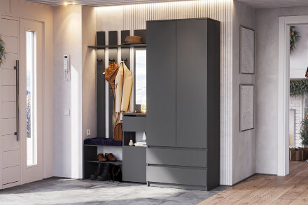 Вешалка с зеркалом Денвер 