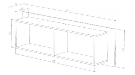 Антресоль АН-02 Бостон, дуб Вотан 