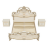 Кровать шелкография СГ-10Ш Грация, Слоновая кость ​ 