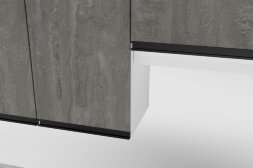 Кухонный гарнитур Ноктюрн мега прайм, 150х270 см