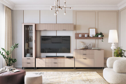 Шкаф настенный с горизонтальной дверью Тоскана  