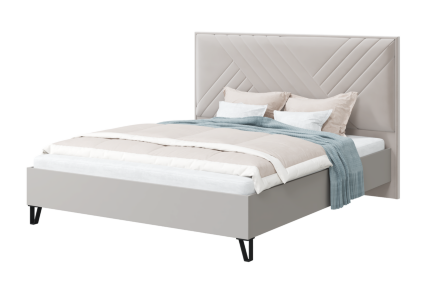 Кровать с мягким изголовьем и основание Лайт  Кашемир  