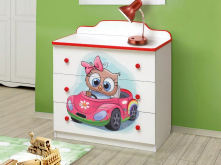 Комод №1 с фотопечатью Совята 