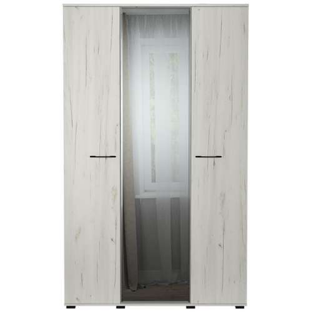 Шкаф 3-х дверный Италия, Крафт Белый 