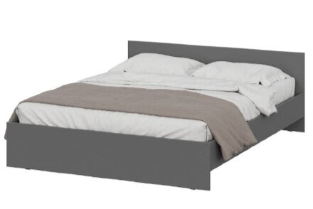 Кровать Денвер, графит серый 