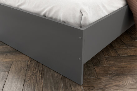 Кровать Денвер, графит серый 