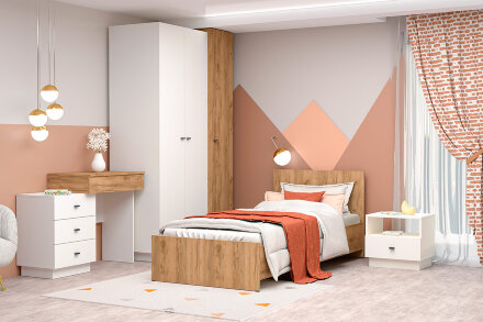 Стол туалетный СТ-2  Квадро, миндаль 