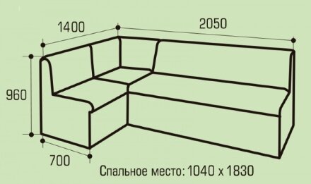 Кухонный уголок со спальным местом Модерн 