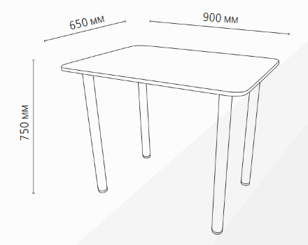 Стол обеденный Сеул 3, ЛДСП Боб пайн 