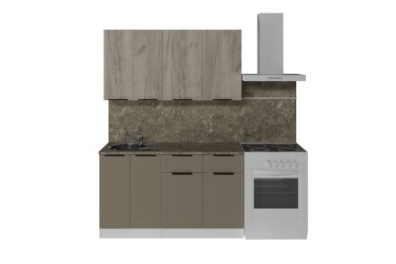 Кухонный гарнитур Альба медиум, 140 см 