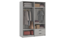 Шкаф четырехдверный Svetlana Loft, сосна белая