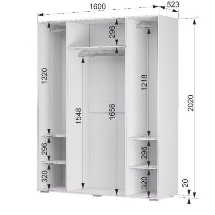 Шкаф четырехстворчатый Акцент №24 