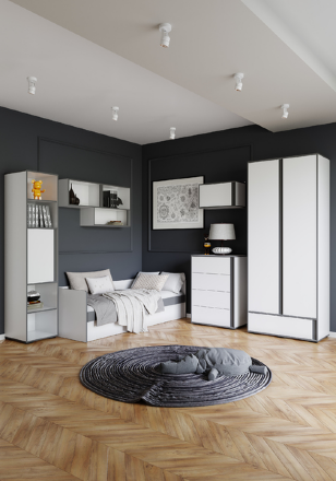 Полка навесная открытая Асцелла 