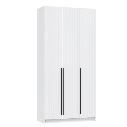 Шкаф 3-х створчатый 67.08 Брандо, МДФ белый (h 248 см)  