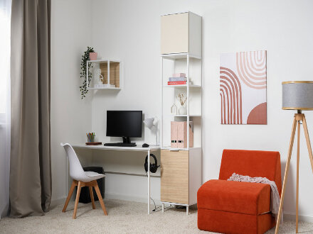 Стеллаж 16.426 Марвэл, белый 