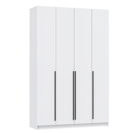 Шкаф 4-х створчатый 67.09 Брандо, МДФ белый (h 248 см)  