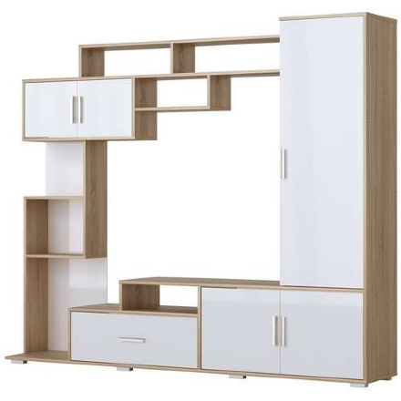 Гостиная Пекин, Сонома-Белый глянец 