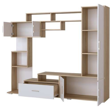 Гостиная Пекин, Сонома-Белый глянец 