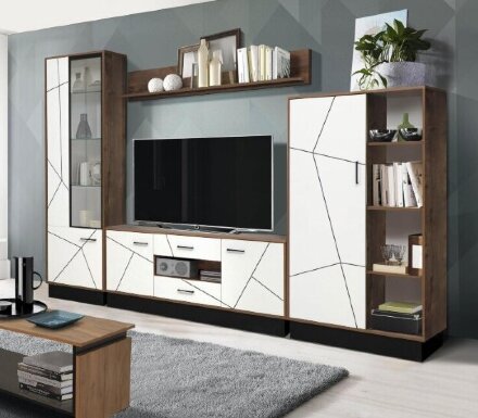 Модульная гостиная Гамма, белый 