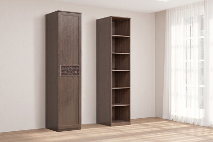  Пенал с глухой дверью КЭТ-4, венге 