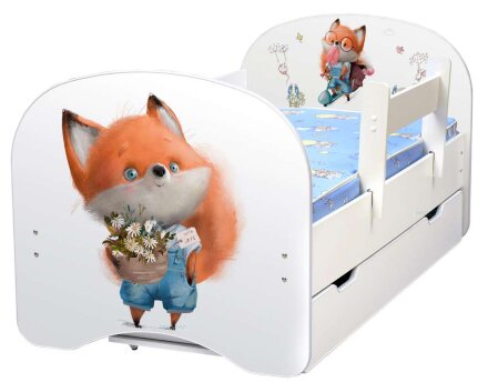 Детская кровать Лисята 