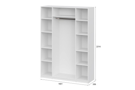 Шкаф &quot;ШК 5&quot; (1600) Белый текстурный 