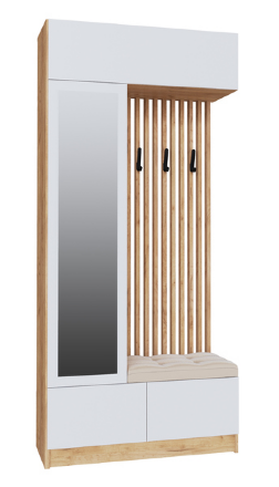 Центральная секция Руэлла, Крафт золотой/Белый 