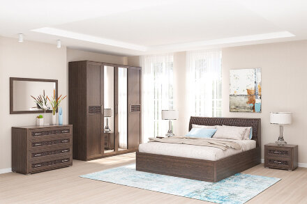 Комод 6 ящиков КЭТ-4, венге 