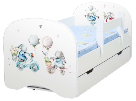 Детская кровать Милые зайки 