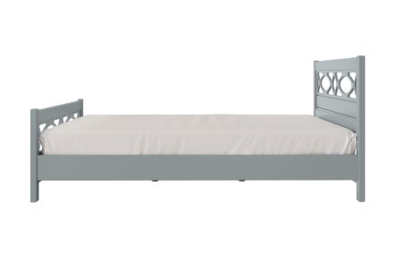 Кровать из массива Лоренса, антрацит 