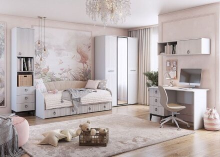  Шкаф для книг с ящиками и дверью Шарлиз  