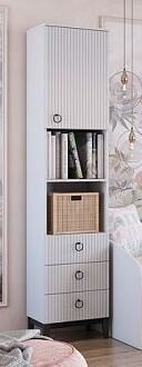  Шкаф для книг с ящиками и дверью Шарлиз  