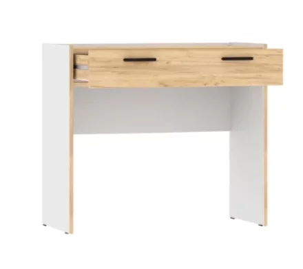 Стол туалетный Оттавия, Белый Фасадный/Дуб Крафт Золотой 