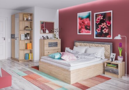 Зеркало Мадлен (дуб сонома)  