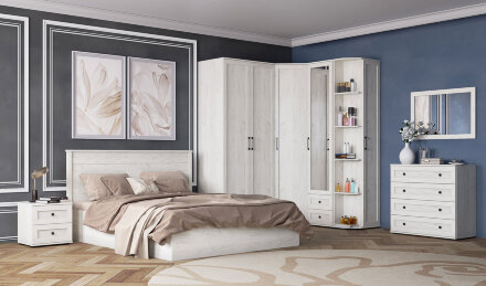 Полка навесная СН-1 София, Дуб крафт белый  