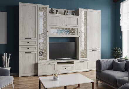 Полка навесная СН-1 София, Дуб крафт белый  