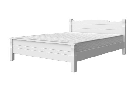 Кровать из массива Мюнхен, белый античный 