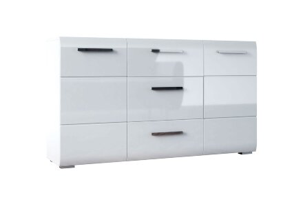 Комод Домино, белый глянец  