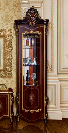 Витрина однодверная Шейх, Орех 