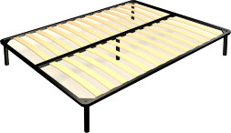 Кровать из массива Грация-5, лен/карниз дуб коньяк  