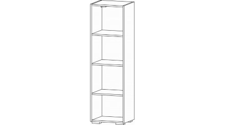 Шкаф с полкой Даллас, Цемент светлый 