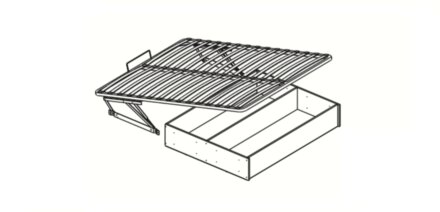 Кровать Модена МКР-1, гикори 