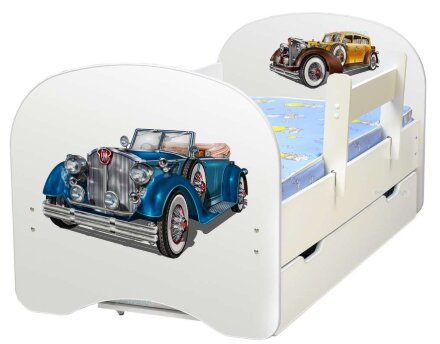 Детская кровать Ретро автомобиль 