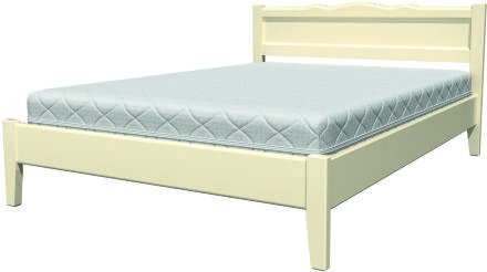 Кровать из массива Карина-7, слоновая кость 