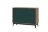Комод КМ-3 Brass (Брасс), изумруд 