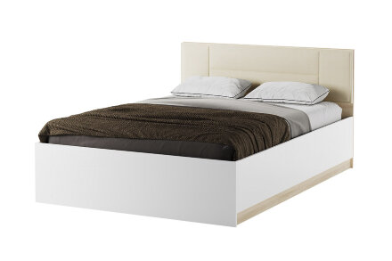 Кровать с мягким изголовьем с подъемным механизмом Беатрис 