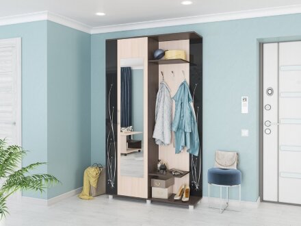 Прихожая Ирма-2, венге + дуб млечный 