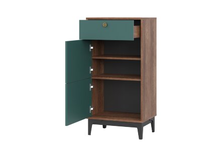 Комод КМ-4 Brass (Брасс), изумруд 