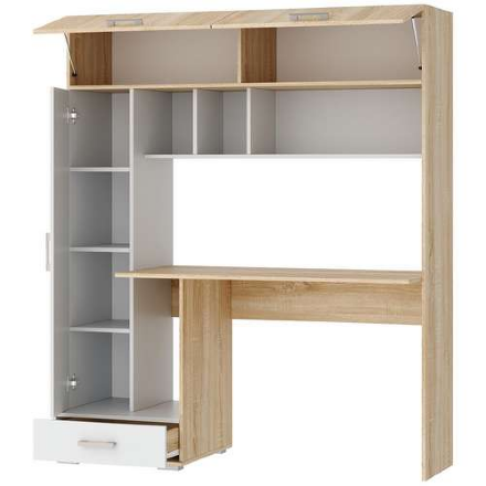 Стол ПКС-1, Сонома-Белый глянец  