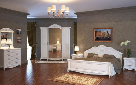 Модульная спальня Да Винчи 2, Белый 